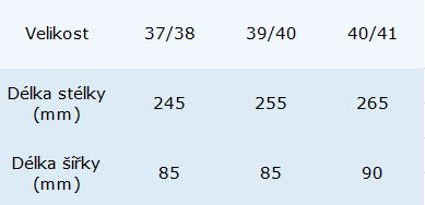 pantofle size chart_3var